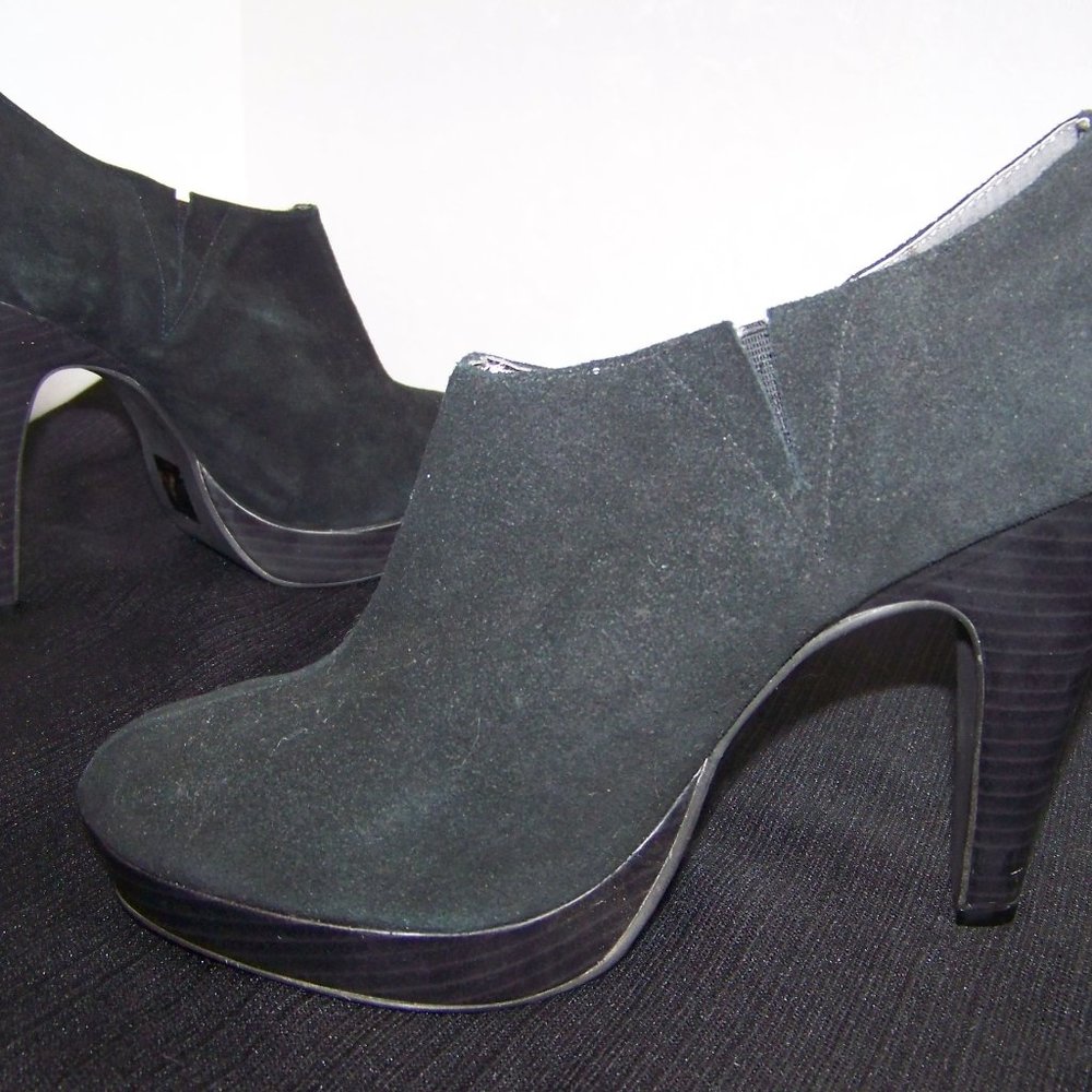 newport news shoes suede platform ankle boots